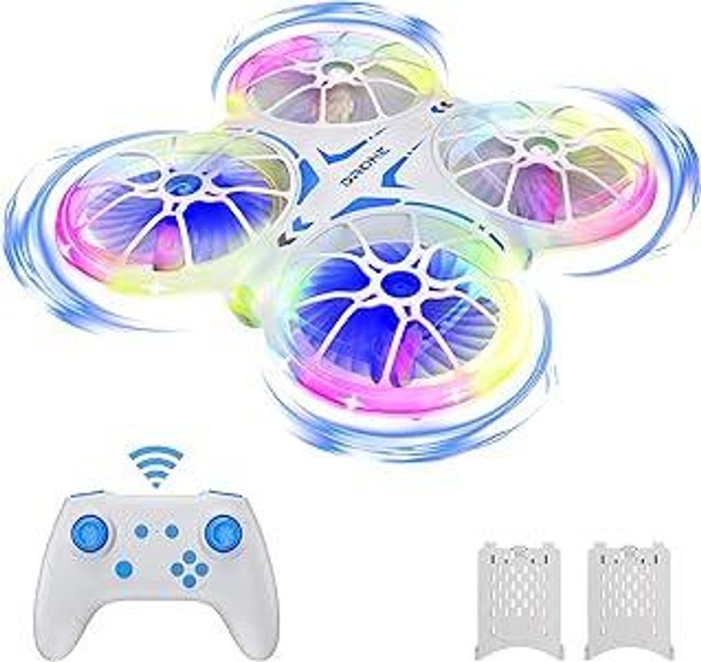 Ridge's Puddle Mini Drohne für Kinder - Geschenke Junge RC Flugzeug Drone Kinder mit LED Lichter Spielzeug ab 6 7 8 9 10 Jahre Jungen Mädchen 2 B...