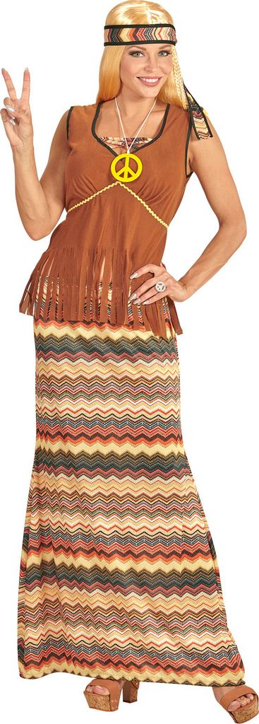 Kostüm Hippie Woman 70er, Groesse:S