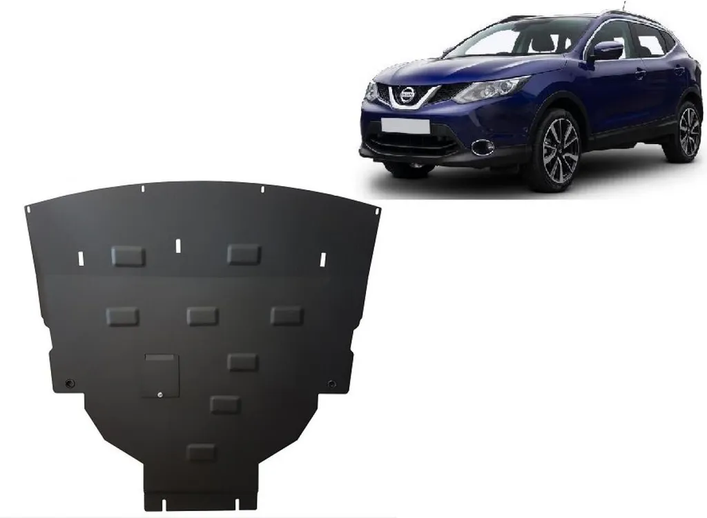 Protection anti-encastrement Nissan Qashqai J11 en acier renforcé 2mm