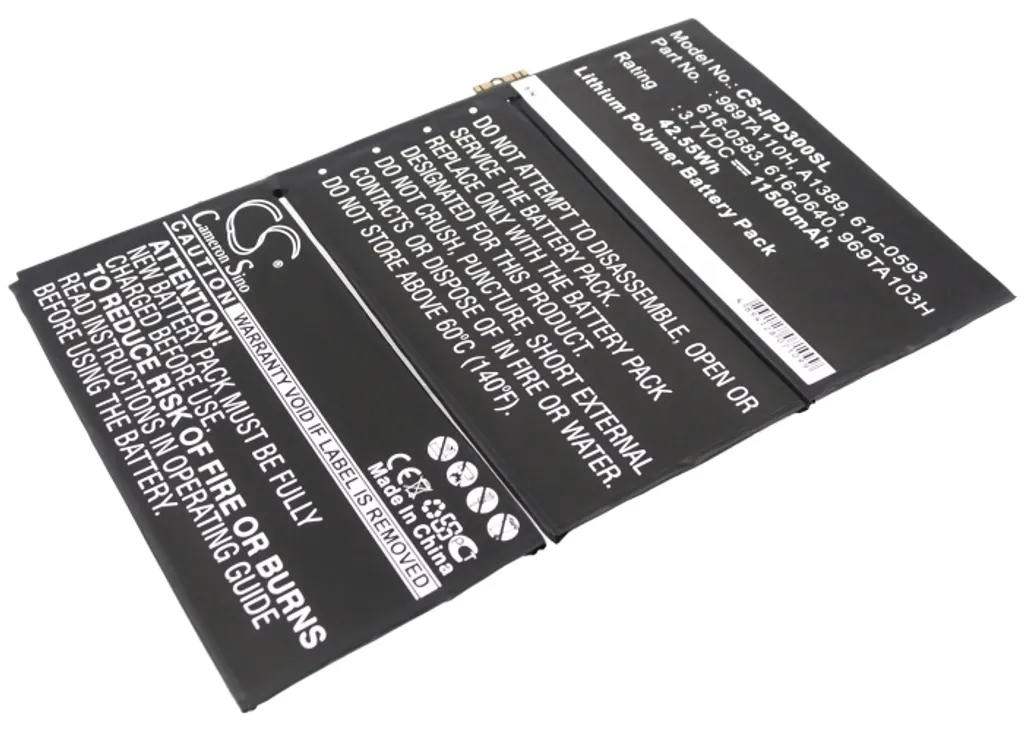 Batterie Techtek compatible iPad 3 A1416 A1430 A1458 A1389
