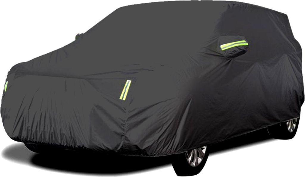 Autoabdeckung Volle Limousinenabdeckungen mit reflektierendem Streifen Sonnenschutz Schutz Staub- und wasserdicht UV-kratzfest Universal XL
