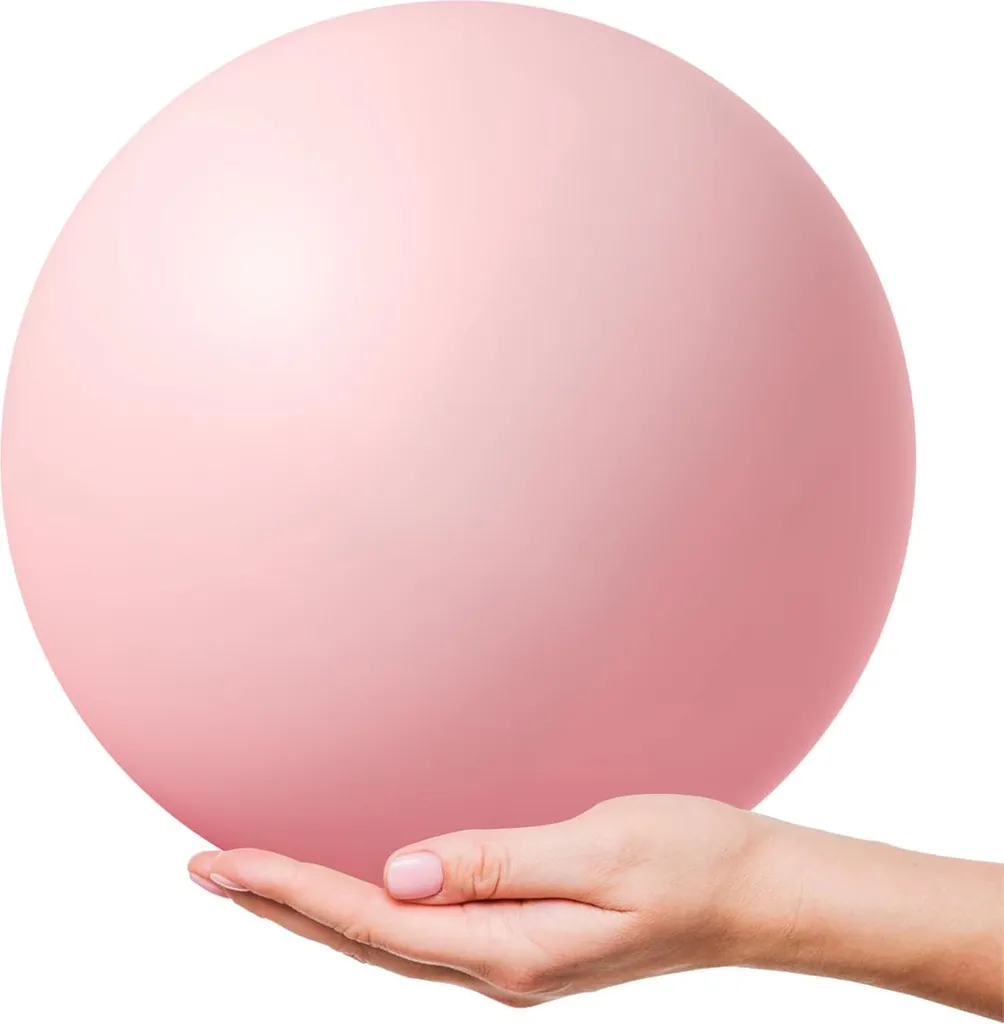 Ballon de fitness Yoga Balance antidérapant en PVC souple 65cm gris