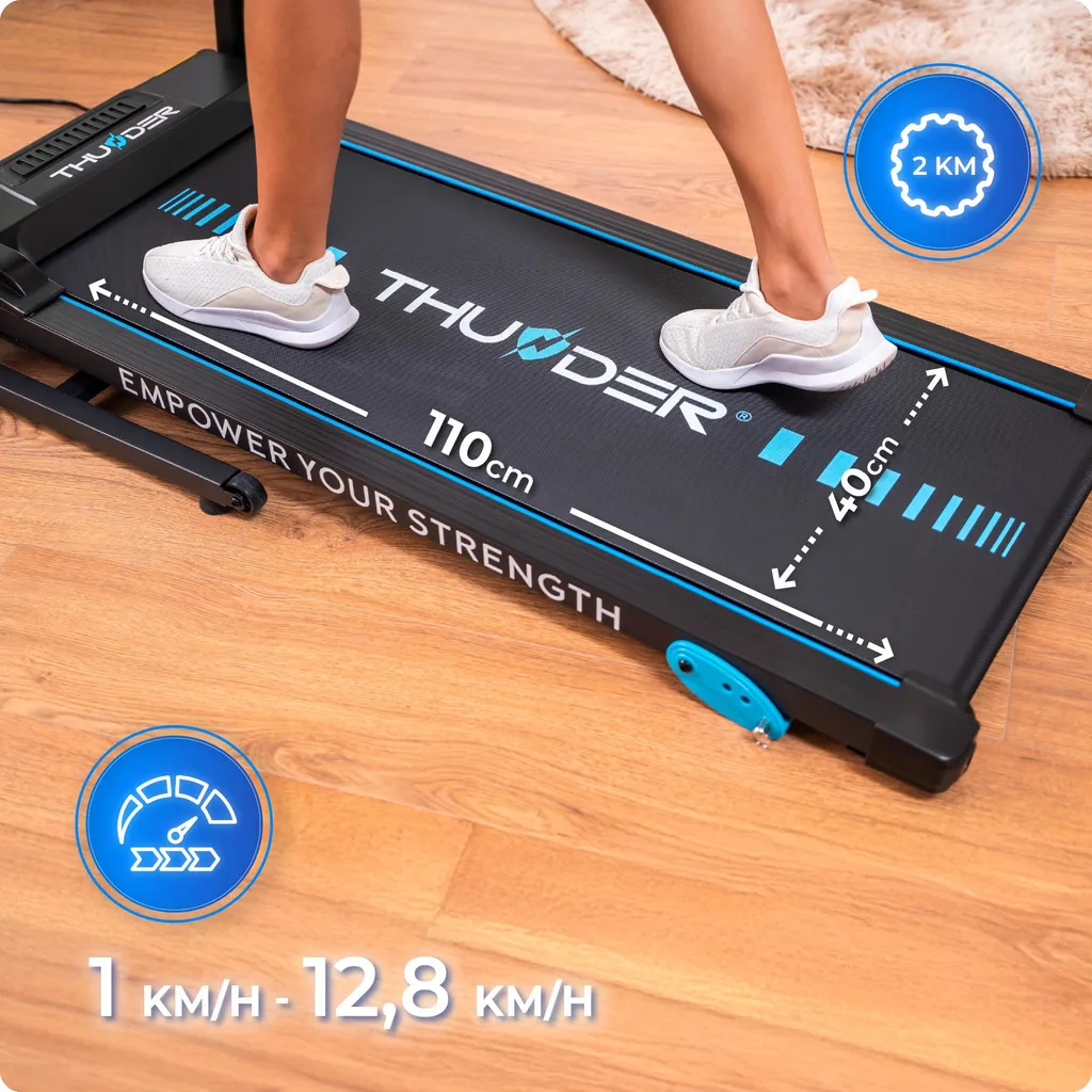 Tapis de course pliable 12,8 km/h Thunder G8000 avec HP Bluetooth