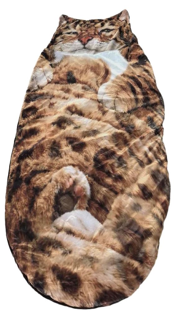Schlafsack für Erwachsene, Plüschkatze, Produktbild 