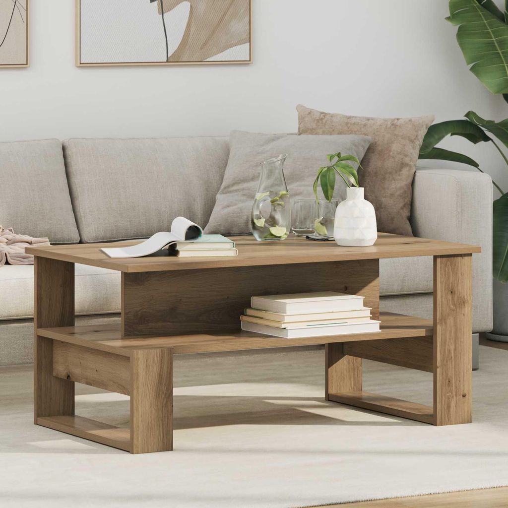 Maison Exclusive - Couchtisch Artisan-Eiche 90 x 50 x 40 cm Holzwerkstoff