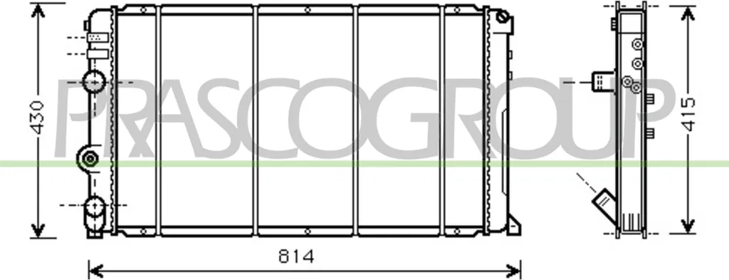 Radiateur moteur pour Movano X70 : Système de refroidissement OE 2141000QAA