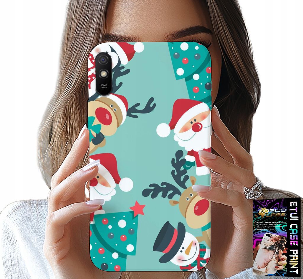 Hülle Für Xiaomi Redmi 9A - Weihnachtsmann, Rentier, Schneemann, Weihnachtsdesigns