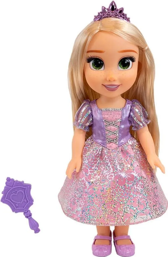 Poupée Mannequin Raiponce Disney 38cm, Figurine Articulée avec Robe