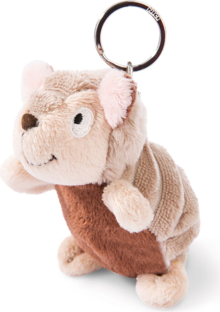 Nici Schlüsselanhänger Gürteltier Armin 10 cm braun grau Produktbild 