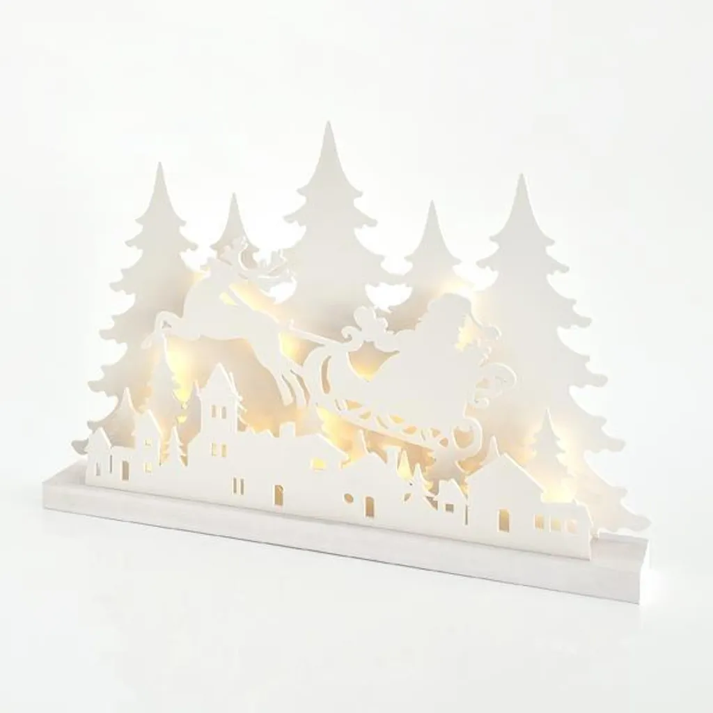 Décoration Noël Traîneau Lumineux LED 60 cm avec Transformateur Inclus