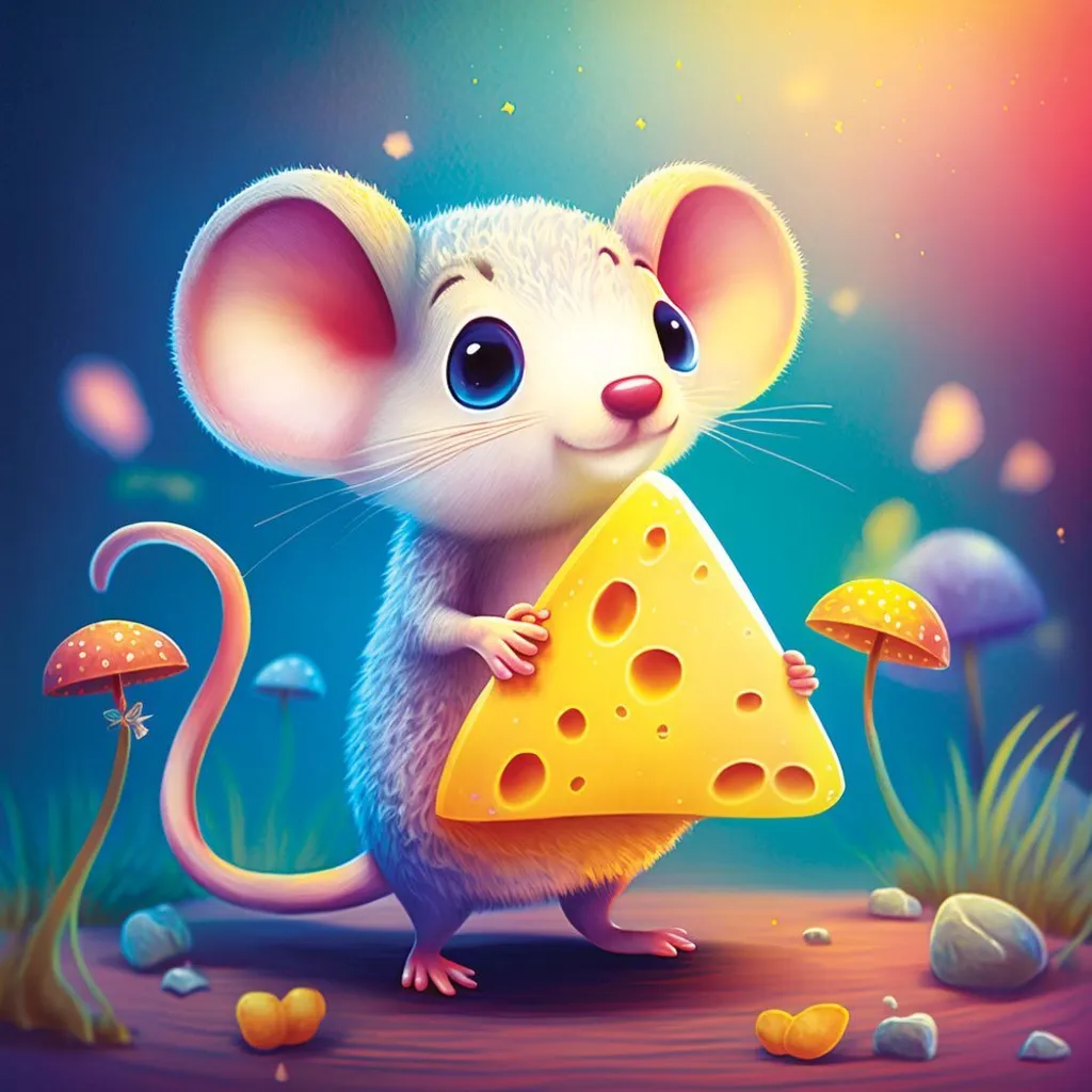 Puzzle Carré YAZZ Cute Mouse 1023 Pièces - Modèle 1023 Design Original