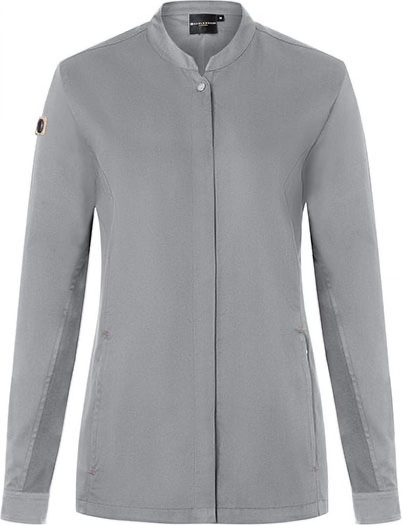 KARLOWSKY Damen Kochjacke GREEN-GENERATION Modern-Fit Platingrau 44