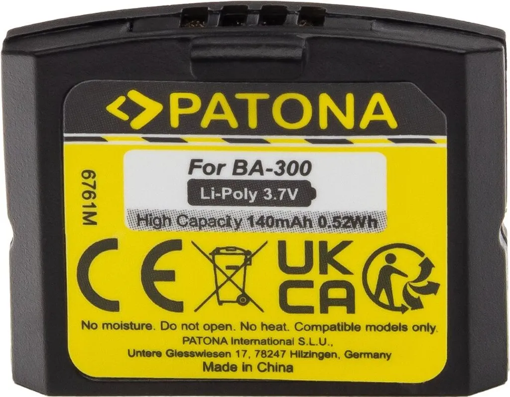 Batteria Potenziata PATONA per Sennheiser BA300 - Solo per Veri Cinefili