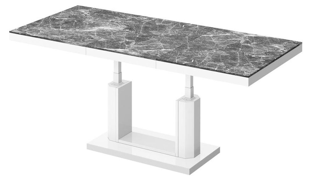 Design Couchtisch Tisch H-120 Hochglanz stufenlos Produktbild 