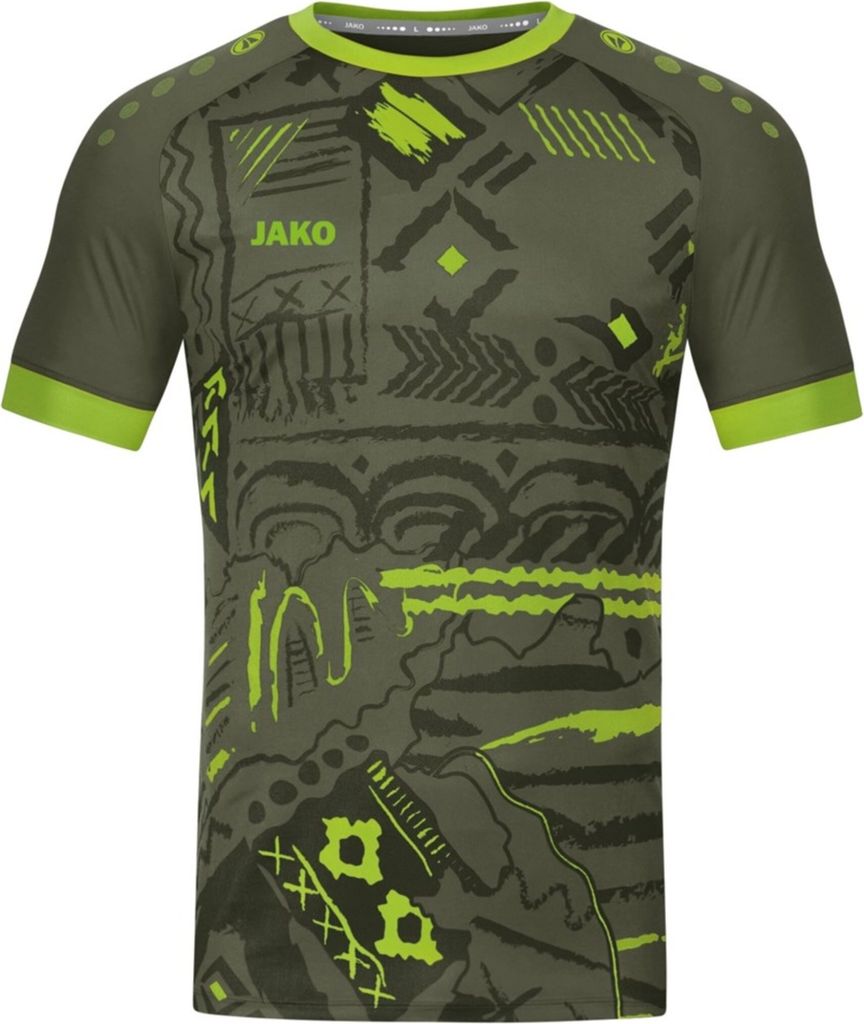 JAKO Trikot Tropicana khaki/neongrün L