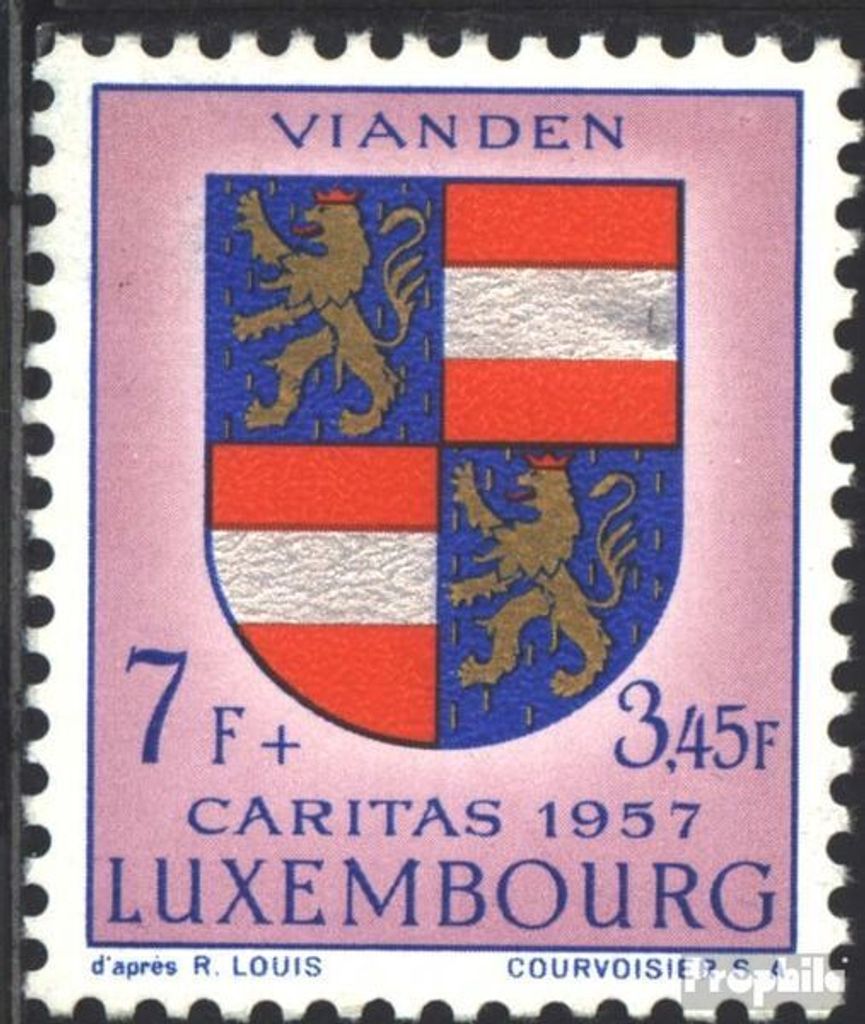 Briefmarken Luxemburg 1957 Mi 580 postfrisch Luxemburger Wappen