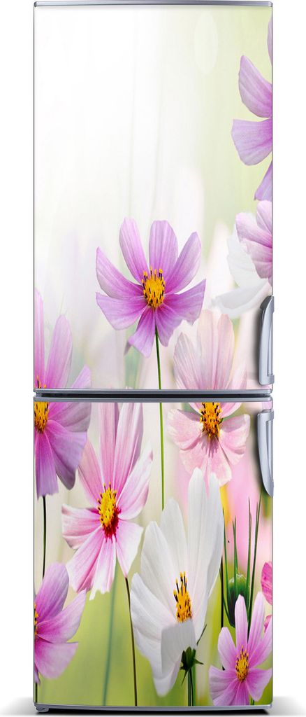 Tulup Kühlschrankdekoration - Magnetmatte - 60 cm x 180 cm - Magnet auf dem Kühlschrank - Feldblumen