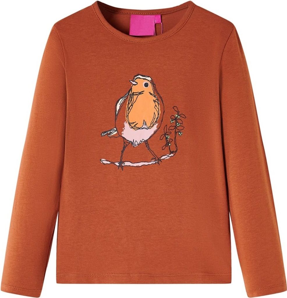 Kinder-Langarmshirt Cognac 128 Produktbild 