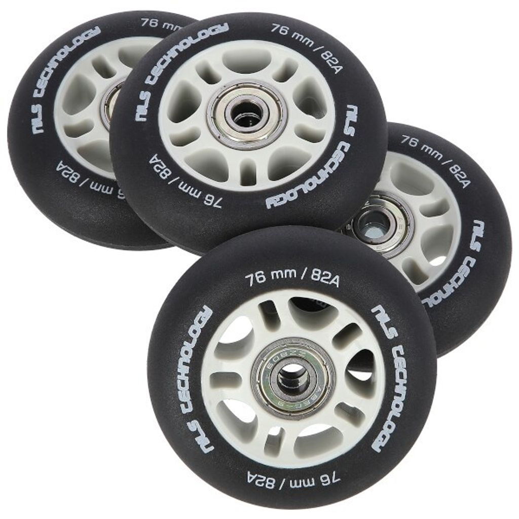 Pu 76x24 82a Nero opaco (4 pezzi) + Abec-9 (8 pezzi) Set Immagine del prodotto 