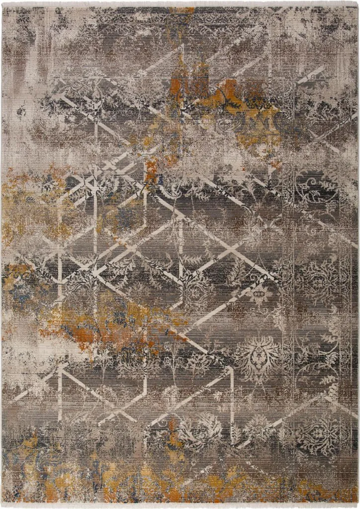 Tapis Entrée ou Descente de Lit 60x110 Taupe - Modèle Inca 351
