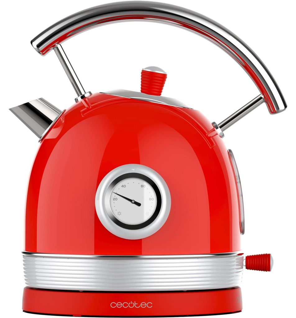 Cecotec Thermosense 420 Vintage Light Red , Wasserkocher, (2.200 Watt