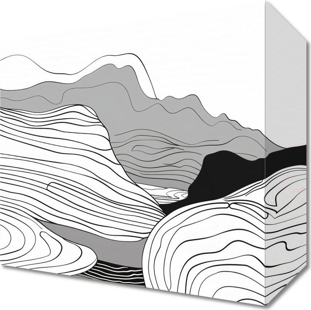Bild 20x20cm Geometrische Erhebungen