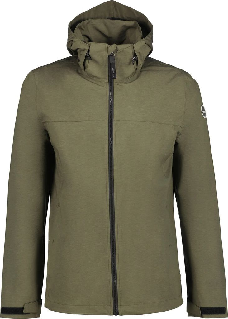 Icepeak Herren Hardshelljacke Outdoorjacke Wanderjacke Regenjacke Aalen, Farbe:Grün, Artikel:-589 dark olive, Größe:56