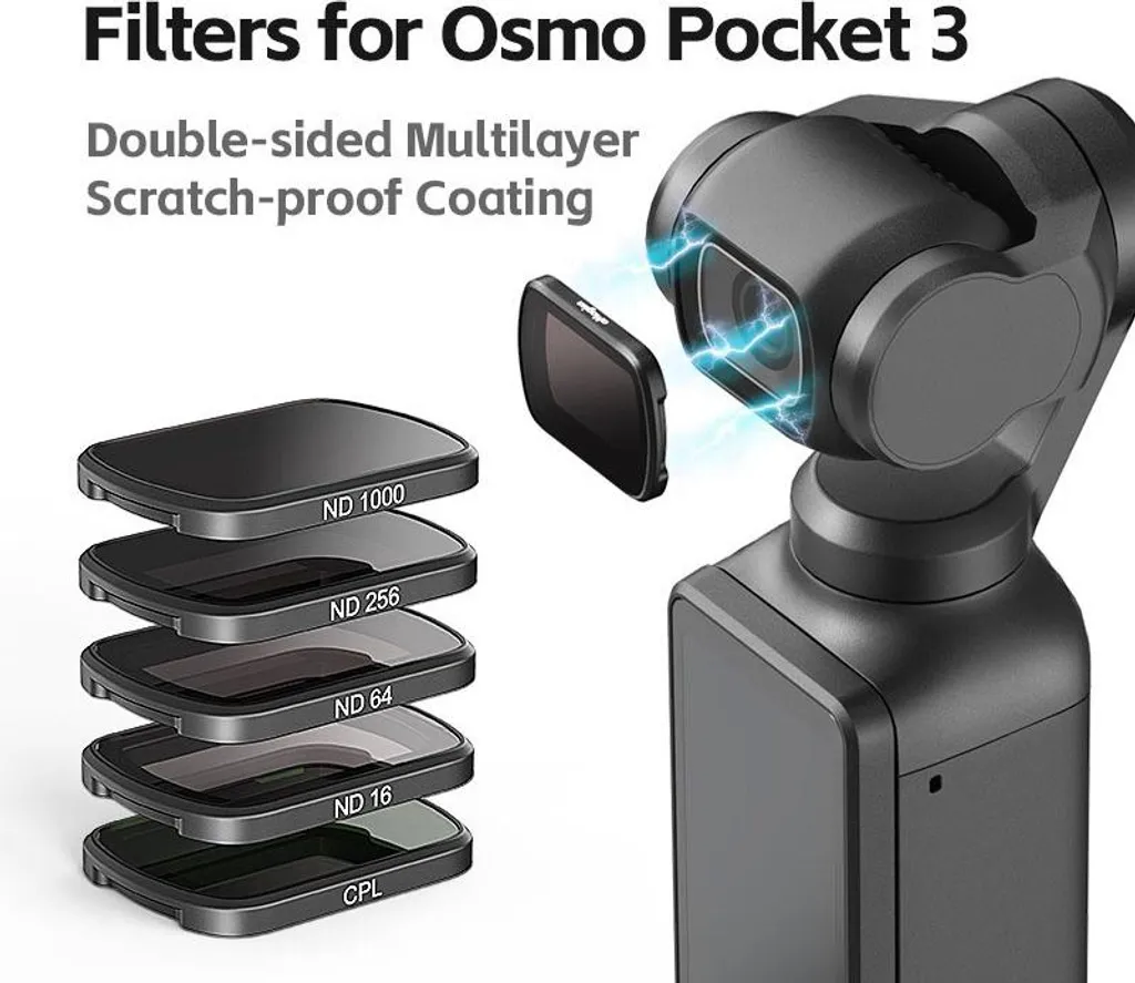 Pack filtres ND pour DJI Osmo Pocket 3 idéal pour vlogs et pose longue - 11