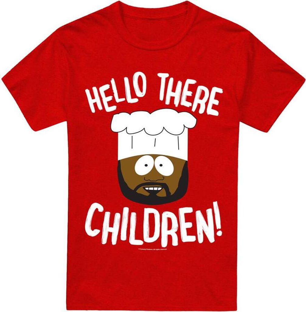 South Park - "Hello There Children" T-Shirt für Herren/Damen Uni TV15376 (S) (Rot)