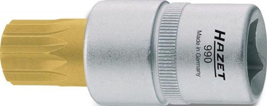 Hazet Schraubendreher-Steckschlüsseleinsatz 990-6, 1/2 (12,5 mm) Vierkant hohl, Innen Vielzahn Profil XZN, SW M6
