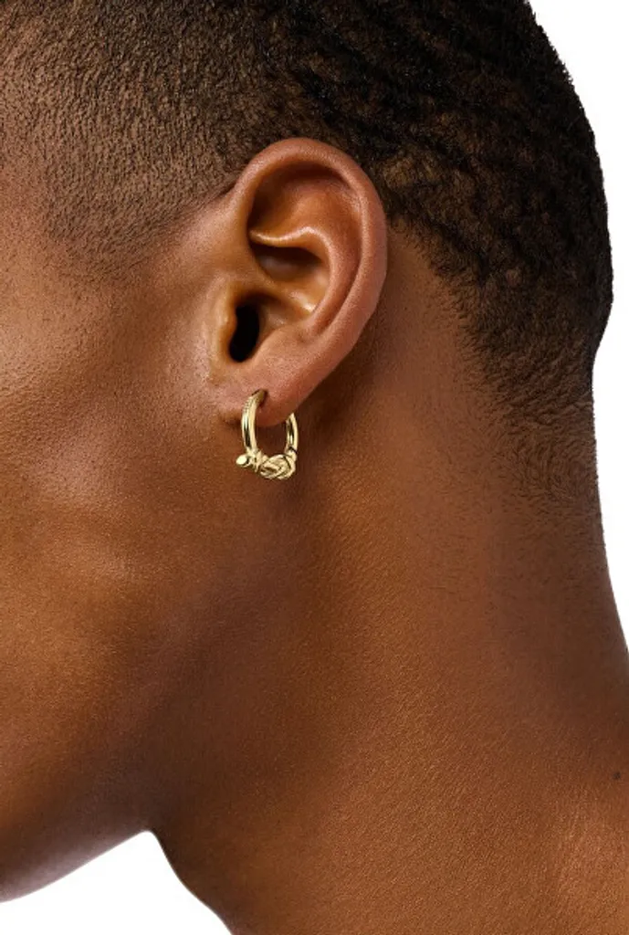 Boucles d'oreilles plaquées or originales design géométrique DX15