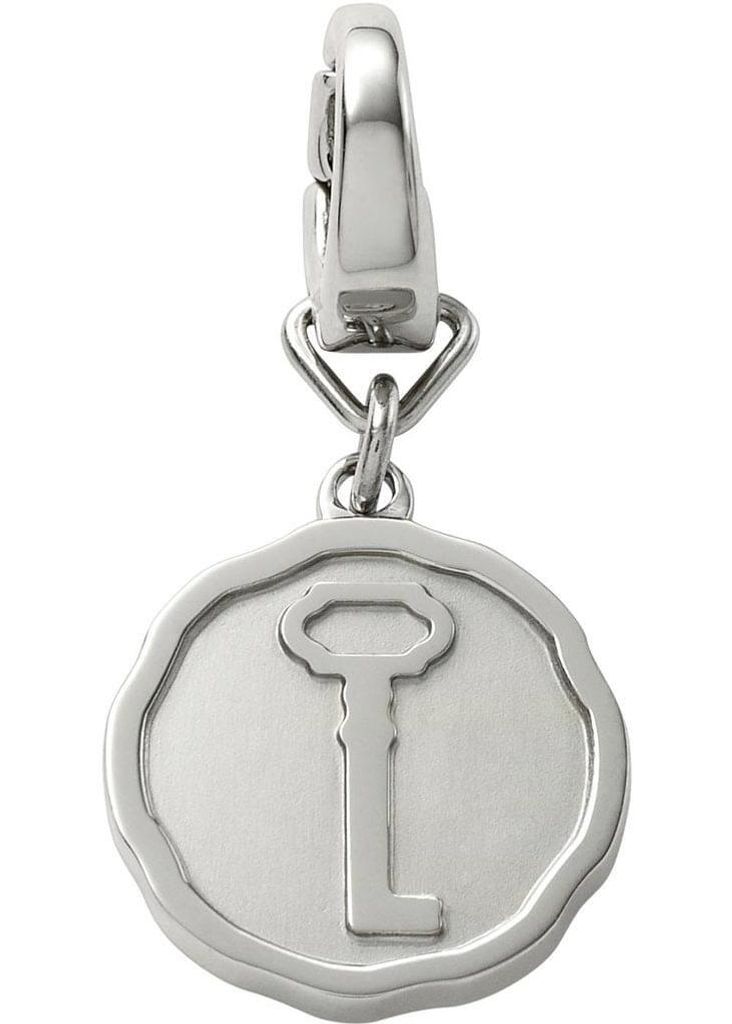 Fossil Charm Edelstahl silber Karabiner JF00038040