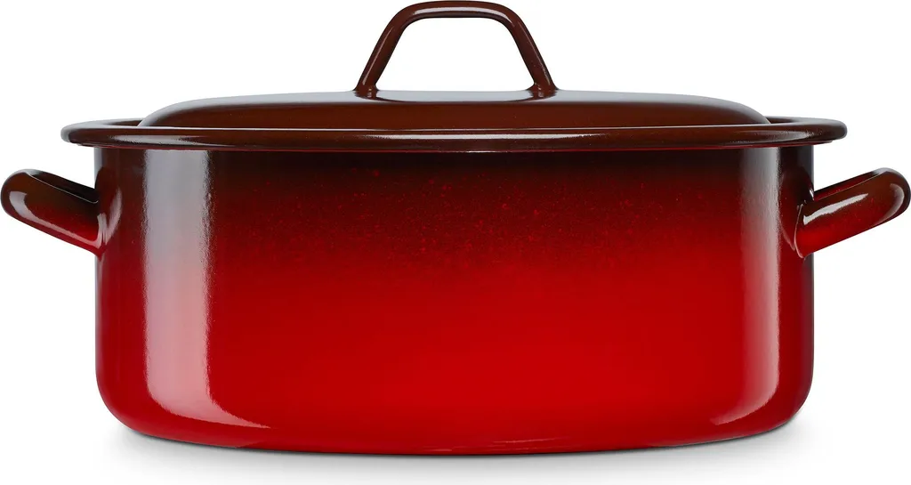 Pentola Design Vintage Briebe Ignea Rosso 26cm - Arredo Cucina 5.5L - 1