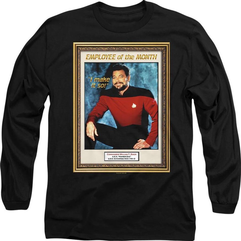 Star Trek - "Employee of the Month" T-Shirt für Herren/Damen Uni TV10300 (M) (Schwarz)