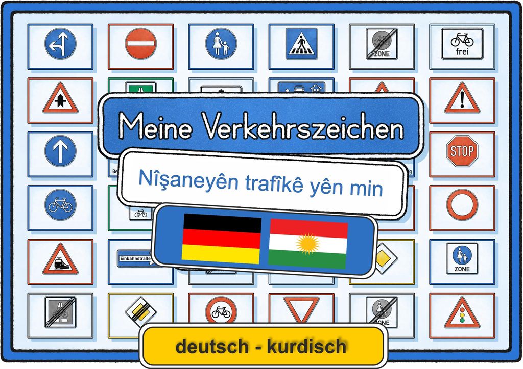 Meine Verkehrszeichen deutsch - kurdisch