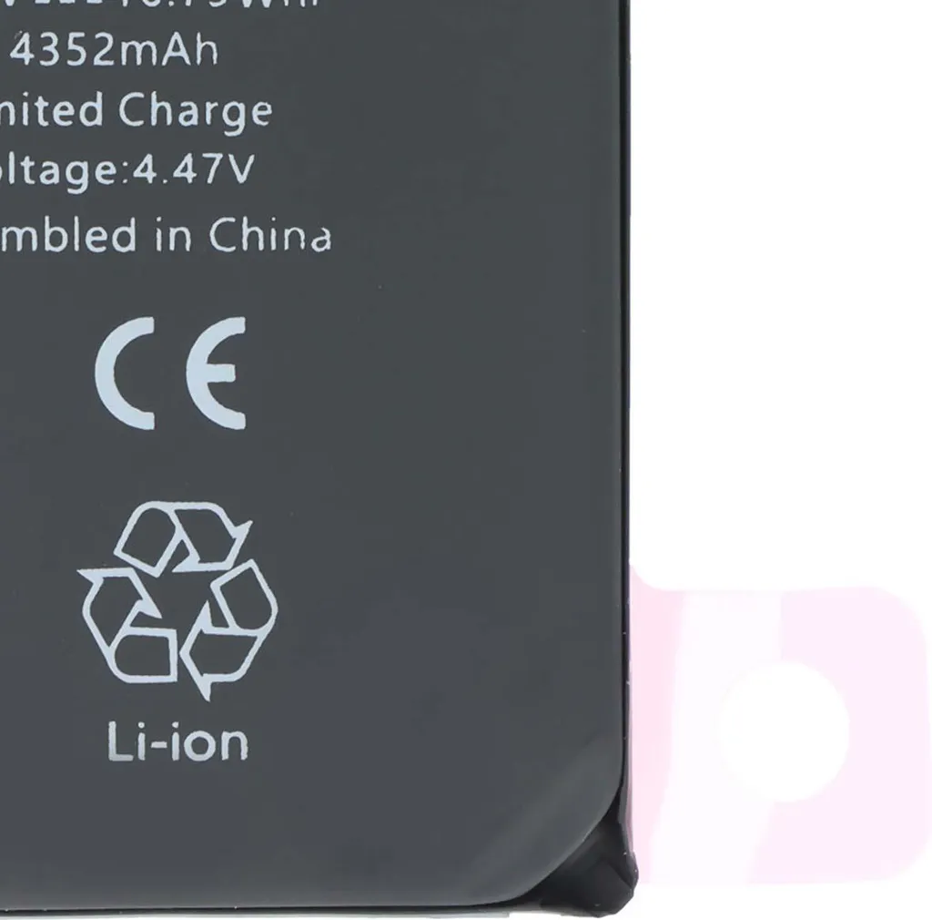 Batterie interne iPhone 13 Pro Max 4352mAh Avizar longue durée noire - 4