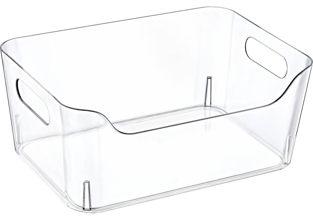 Rechteckiger Kühlschrank Organizer transparent 23x16x9,5 cm Produktbild 