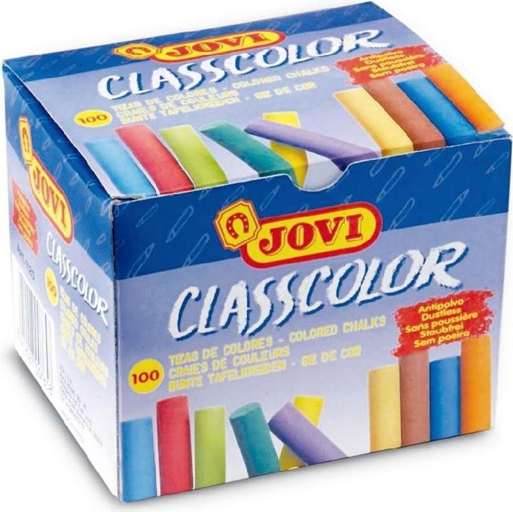 Jovi School Chalks Kreda Kolorowy 100 sztuk Zdjęcie produktu 