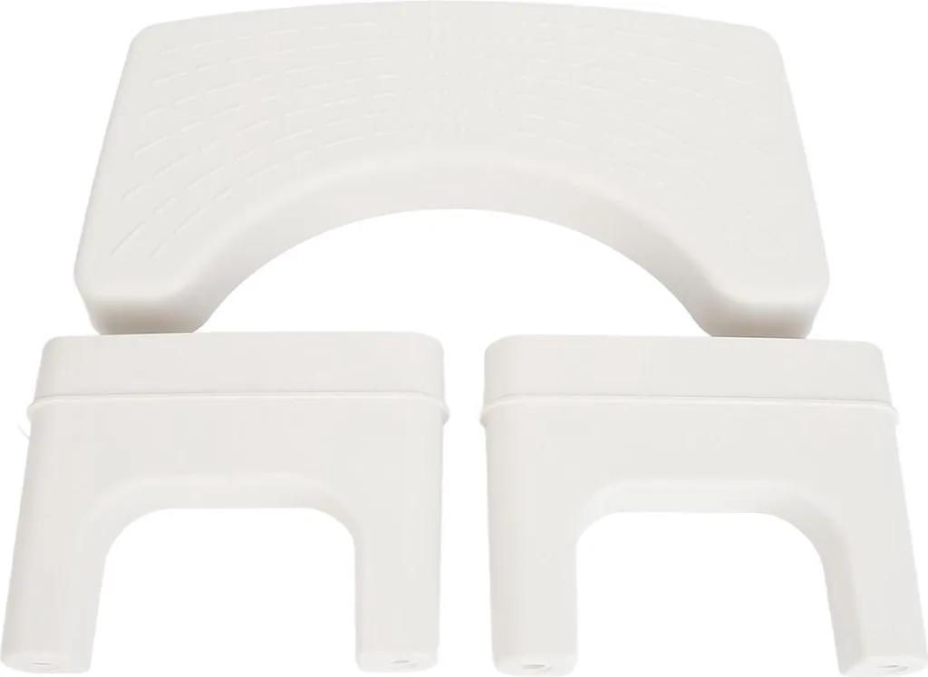 Tabouret de toilette blanc antidérapant pour position squat physiologique