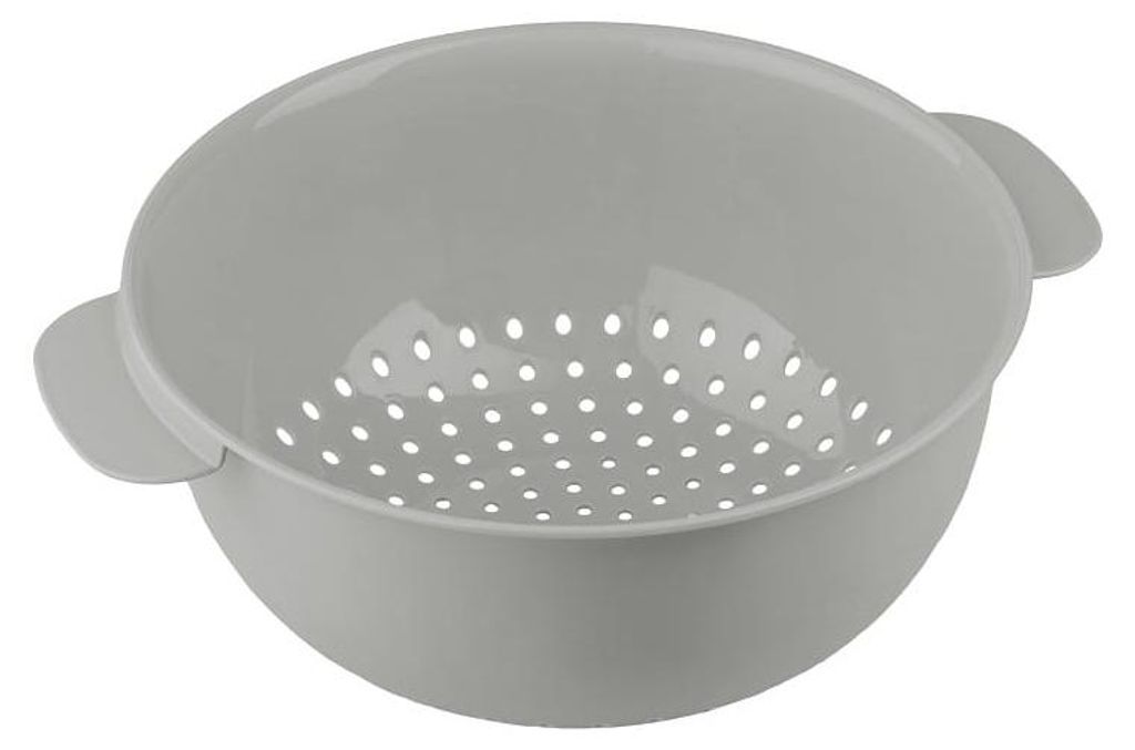 Galicja Molly Sieb mit Griffen, 23,5 cm, Grau, Kunststoff Produktbild 