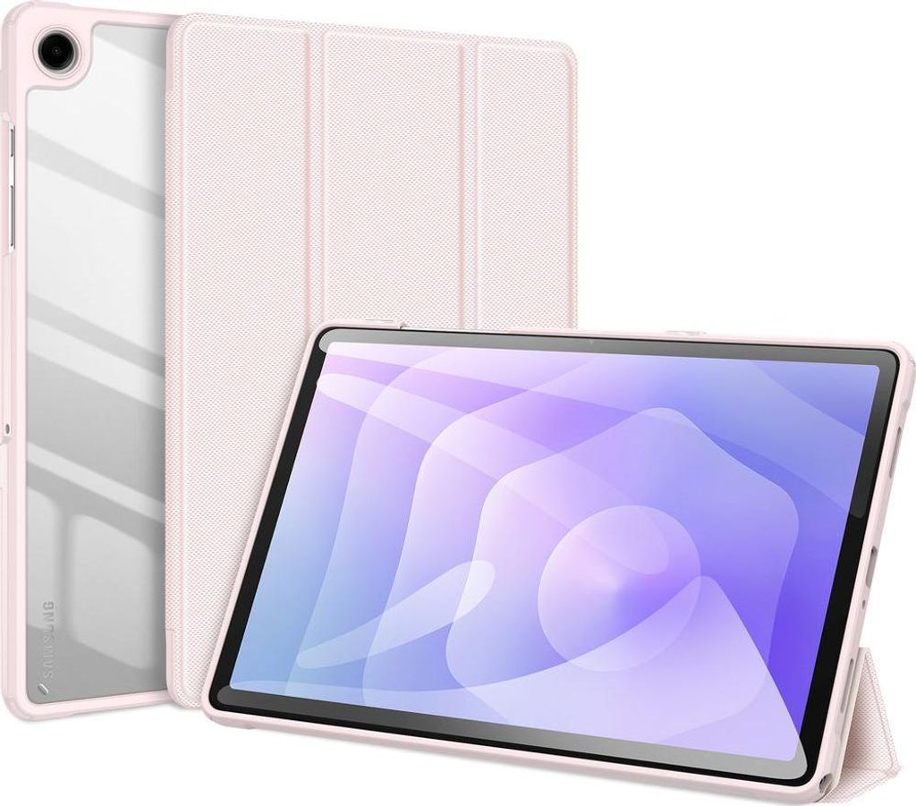 Schutzhülle mit Klappe für Galaxy Tab A11 Plus / A9 Plus, Dux Ducis Toby, Rosa