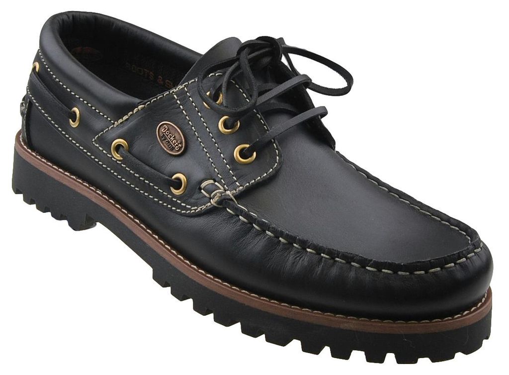 Scarpe da barca mocassini da donna Dockers by Gerli - nero, Immagine del prodotto 
