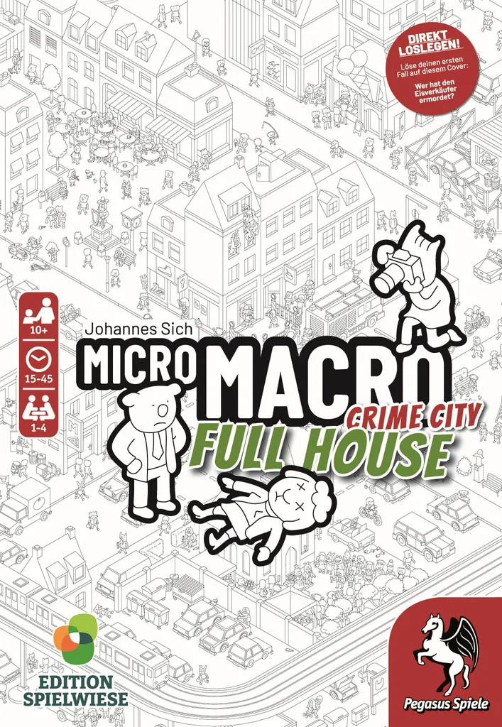MicroMacro Crime City 2 Full House Edition Pré-Jeu Jeu d'Enquête