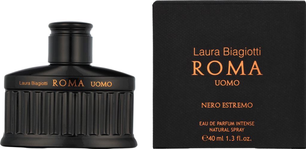 Laura Biagiotti Roma Uomo Nero Estremo, Männer, 40 ml, Flüssiges Parfüm, Spray, ALCOHOL DENAT., AQUA (WATER), PARFUM (FRAGRANCE), TETRAMETHYL AC...