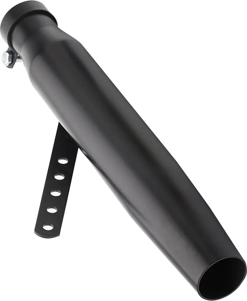 Tuyau d'échappement moto anti-bruit universel type B, inox noir durable