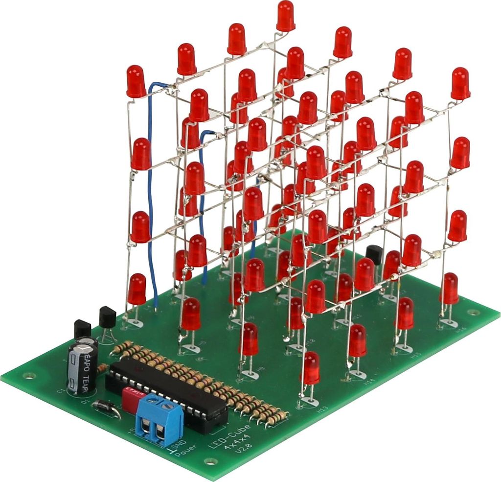 Bausatz LED-Cube 4x4x4, V2.0 Produktbild 