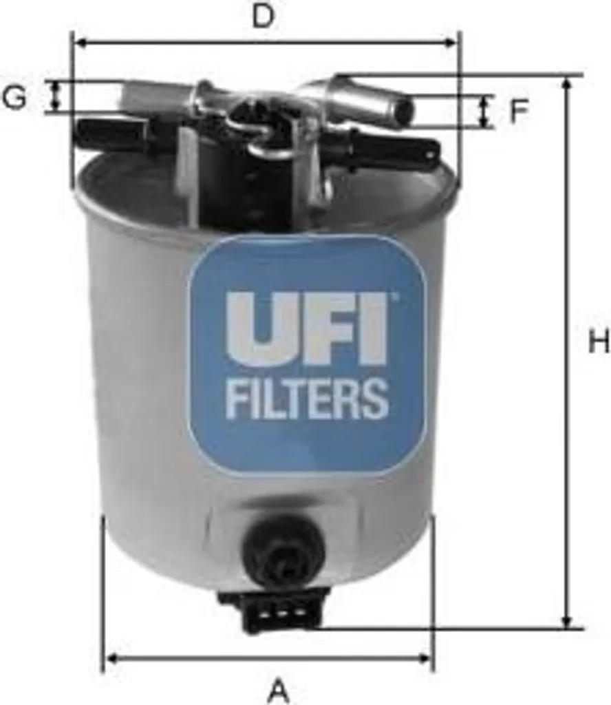 Filtre à carburant OE 7701066680 avec média filtrant multicouche