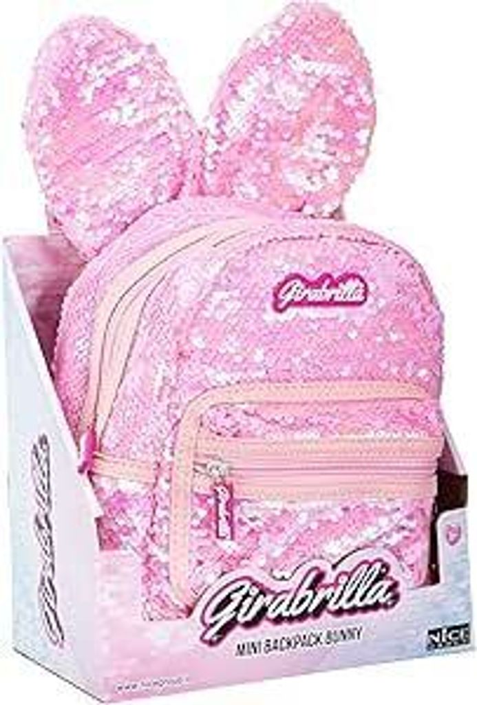 Girabrilla Rucksack Paillettenhäschen rosa Produktbild 