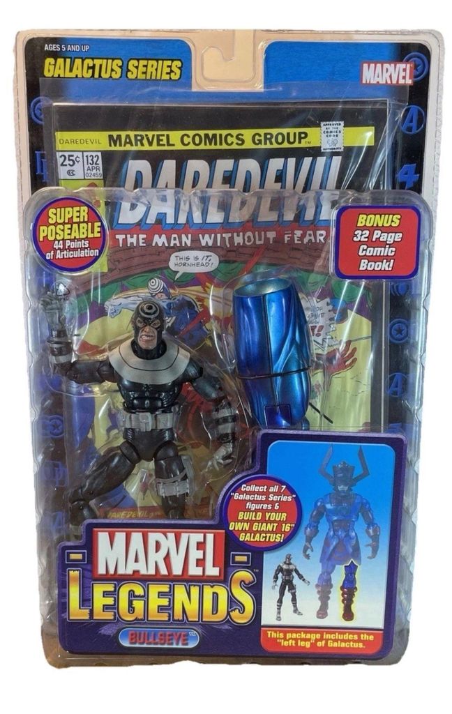 Marvel Legends ToyBiz Bullseye Actionfigur Galactus Series inkl. Comic NEU