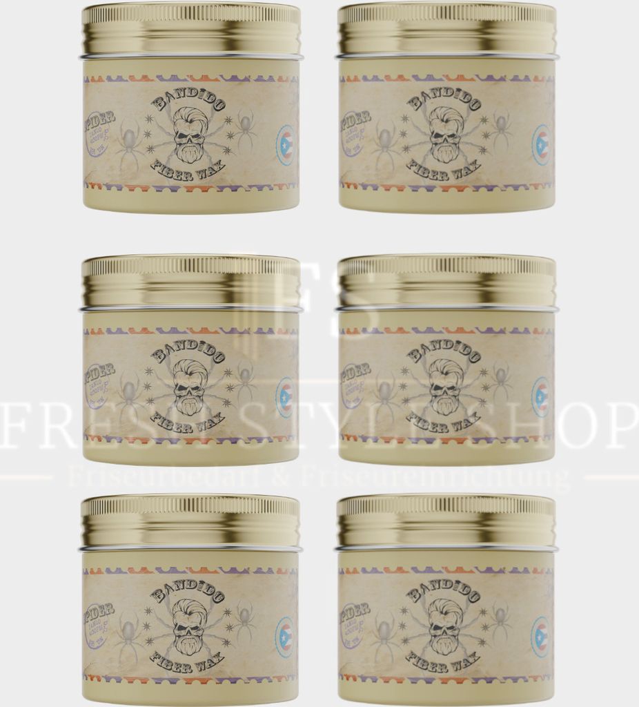 6x Bandido Haarwachs Hair Wax 125ml - Neues Design - Neue Produktbild 